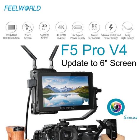 Free ShippingFEELWORLD F5 Pro V4 Monitor 6 Inch Touch Screen Field