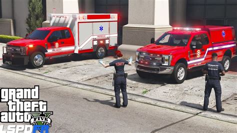 Gta Paramedic Mod Fire Medics Responding To Ems Calls Youtube