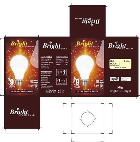 Cardboard Printed LED Bulb Packaging Box At Rs 1 5 Piece In Kanpur ID