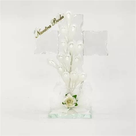 Elegantes Cruces De Cristal Para Boda Decoradas A Mano X12 Meses