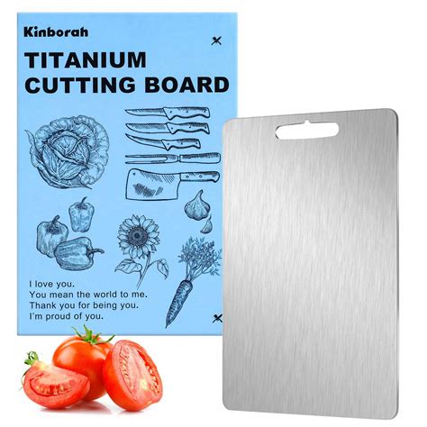 Kinborah Titanium Cutting Board Stainless Steel Cutting Board 2024