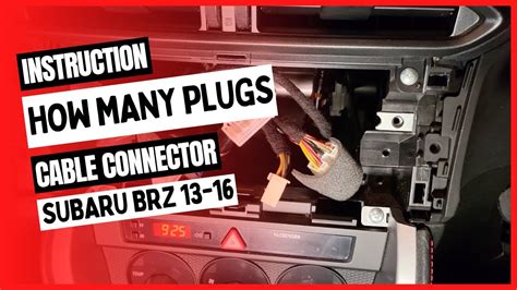 Revealed How Many Plugs Radio Connector Wiring Harness Subaru Brz