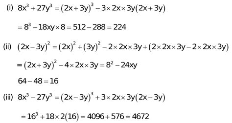 35 2x3y8and Xy 2 Find Value Of I 8x27y Ii 2x 3y Iii8x 27y