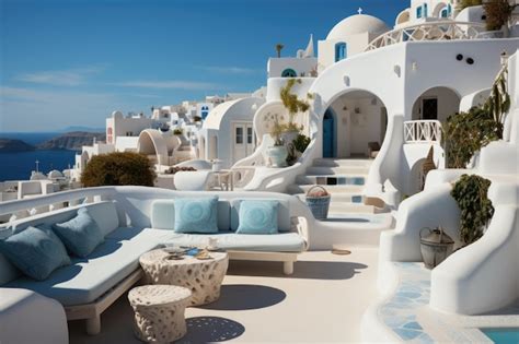 Premium AI Image | Santorini architecture