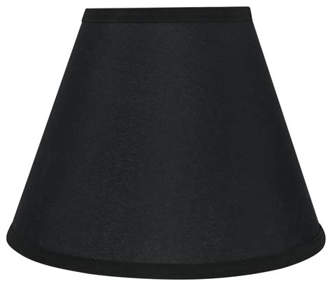 58878 Pleated Empire Shape Uno Lamp Shade Black 6x12x9 Transitional Lamp Shades By