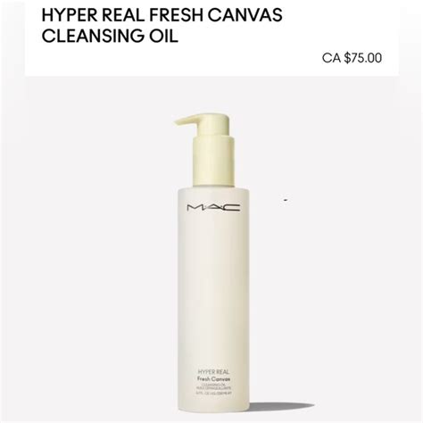 Mac Cosmetics Skincare Mac Hyper Real Fresh Canvas Cleansing Oil