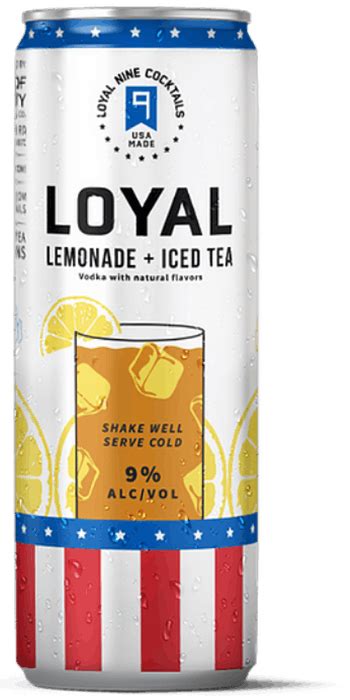 Loyal 9 Cocktails Lemonade Iced Tea 4 Pack 12 Oz Can Busters