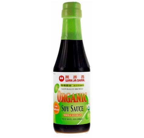 Wan Ja Shan Organic Soy Sauce Less Sodium 10 Oz