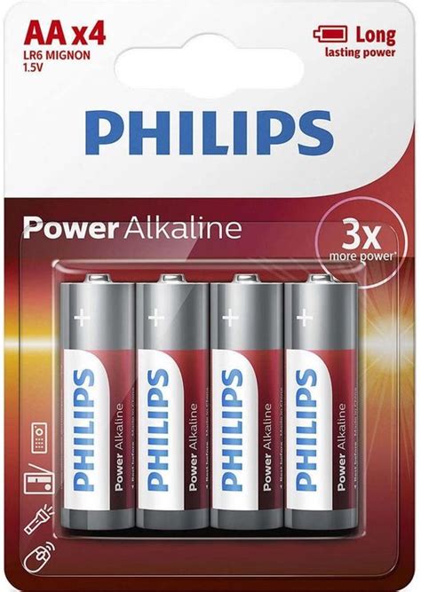 Philips AA Power Alkaline Batterijen 4 Stuks Bol