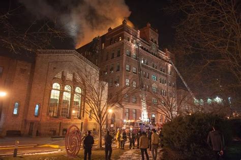 Pratt Institute Arts Building Engulfed In Flames Ao Art Observed