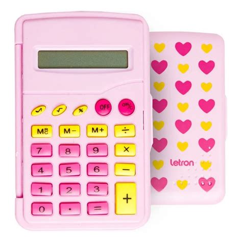 Calculadora De Bolso D Gitos Pink Vibes Letron