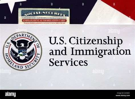 Logo U S Citizenship And Immigration Services Social Security Stock