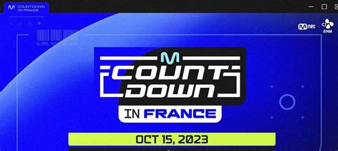 MCOUNTDOWN Paris Prix Prévente Billetterie et plus K Sélection