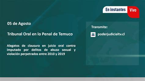 Poder Judicial Chile On Twitter 🔴 En Vivo Top De Temuco Inicia