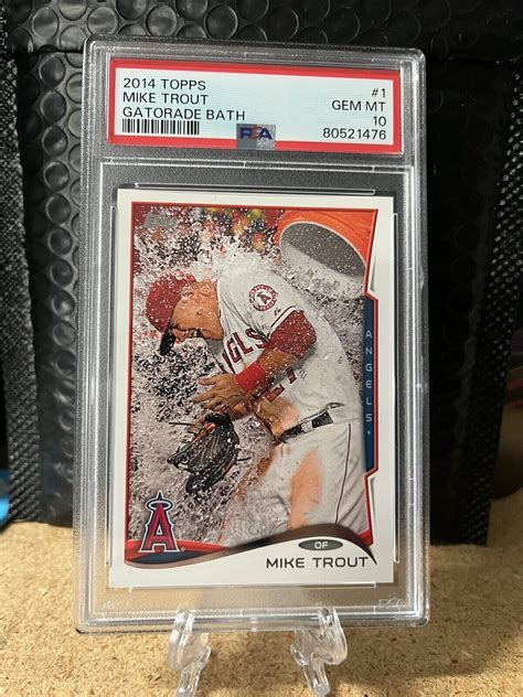 Topps Mike Trout Gatorade Bath Image Variation Short Print Sp B