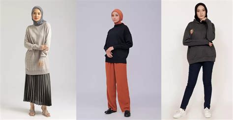 OOTD Sweater Hijab Simple Dan Hangat ZALORA Thread