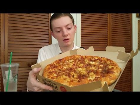 Spontaneous Pizza Hut Backyard BBQ Chicken Pizza Review YouTube