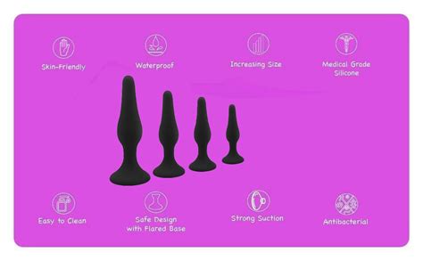 Butt Plugs Set Silicone Anal Plugs Trainer For Beginners Starter And Advanced Sex