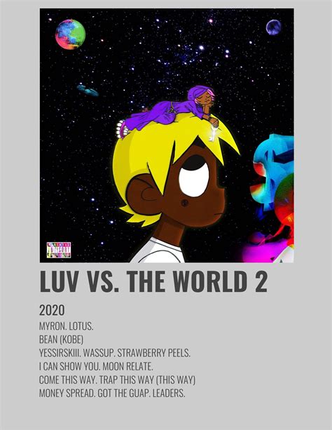 LUV VS. THE WORLD 2 | Music poster, Music poster ideas, Album cover art