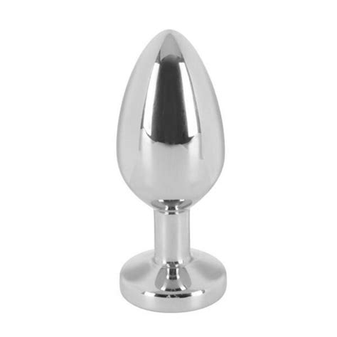 Anal Plug Dildo Analst Psel Buttplug Edelstahl Schmal Silber