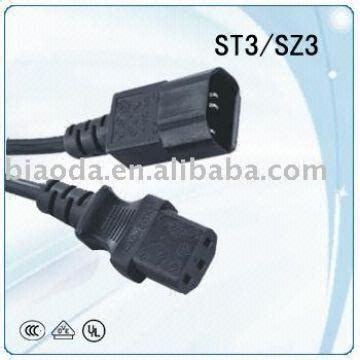 Buy Wholesale China Monitor Power Cord Iec C13 Connector Iec C14