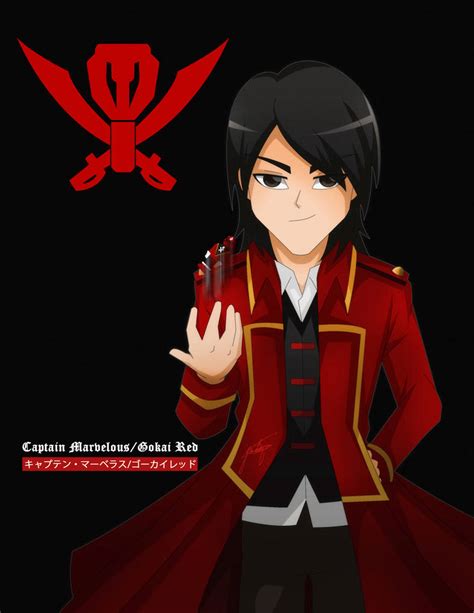 Captain Marvelousgokai Red Gokaiger Fanart By Tiquiajomari On Deviantart