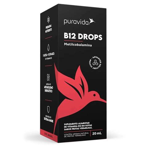 B12 Drops Metilcobalamina Puravida 20 Ml