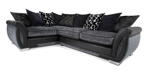 Brand New Sofa £399 Shannon Dfs Sofa Leather And Fabric Corner Sofa Suite