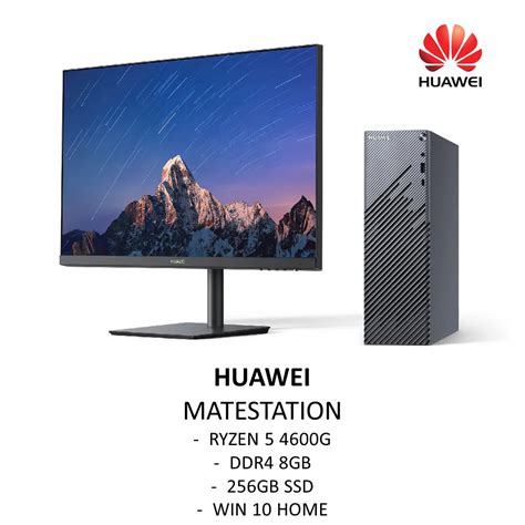 HUAWEI MateStation S And Huawei Display 23 8 AD80 Ryzen 5 4600G 8GB