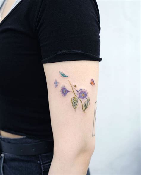 30 Pretty Morning Glory Tattoos To Inspire You Style VP Page 23