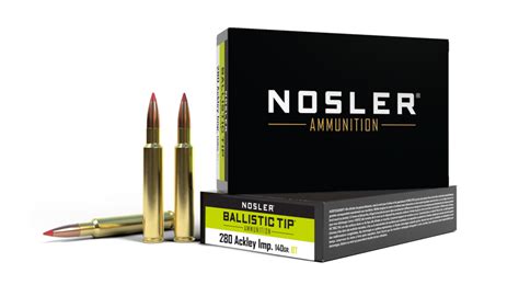 280 Ackley Improved 140gr Ballistic Tip Hunting Ammunition