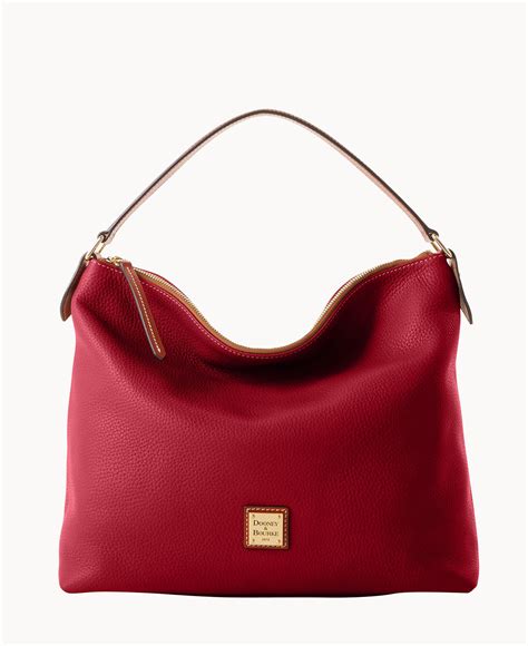 Dooney Bourke Pebble Grain Large East West Sac In Red Lyst