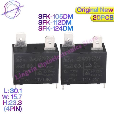 20PCS Lot Original New SANYOU Relay SFK 112DM 105DM 124DM Air