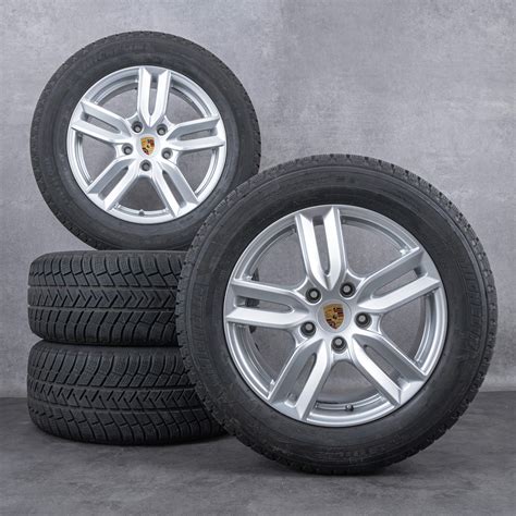 Original Porsche 18 Inch Cayenne 958 S Rims Winter Wheels Winter Tires