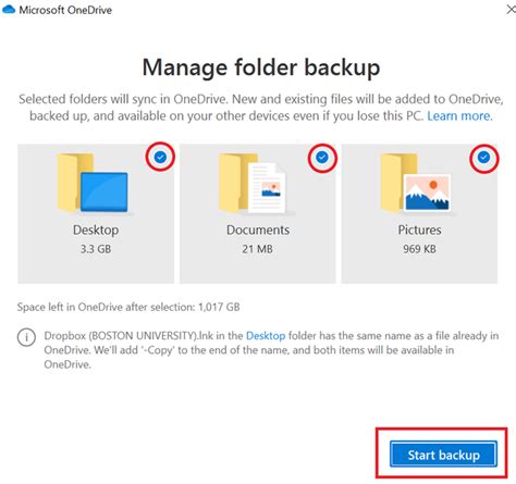 Backup Sync Local Folders To OneDrive In Windows BUMC Information