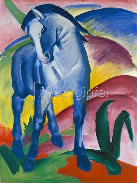 Blaues Pferd I Von Franz Marc Kunstdruck Bildergipfel De