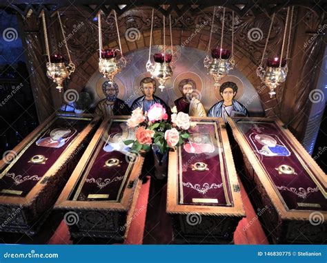 Coffin with Holy Relics - Christian Symbols Editorial Image - Image of ...