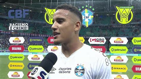 Vídeo Gustavo Martins fala sobre primeiro gol pelo Grêmio É uma