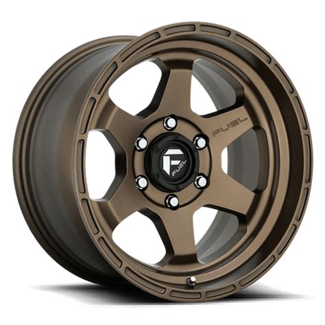 Fuel 1pc Aluminum Rim D666 Shok 18x9in Matte Bronze Finish D66618908450