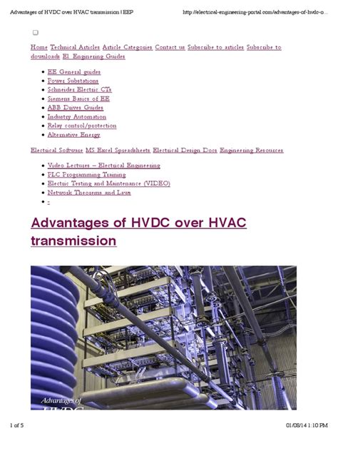 Advantages Of Hvdc Over Hvac Transmission Eep High Voltage Direct