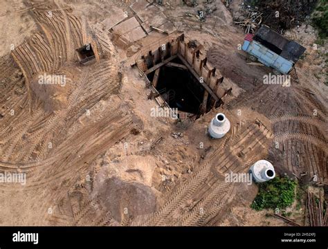 Construction Of Stormwater Pits And Sanitary Sewer System Laying Of