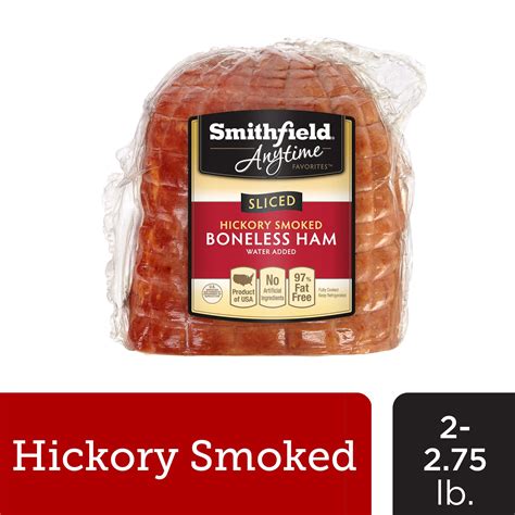 Smithfield Pork Cooked Boneless Hickory Smoked Quarter Sliced Ham