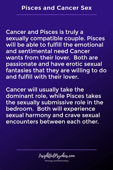 Compatibilidad De Piscis Y C Ncer En El Sexo El Amor Y La Amistad Kgsau