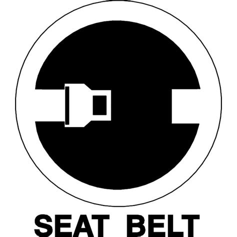 Fasten Seat Belt Sign Royalty Free Stock SVG Vector