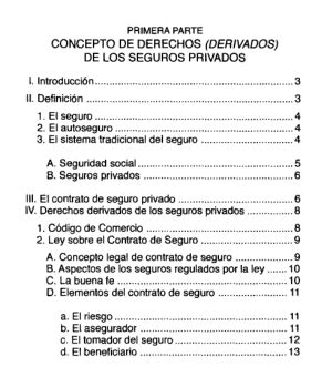 Concepto De Derechos Derivados De Los Seguros Privados