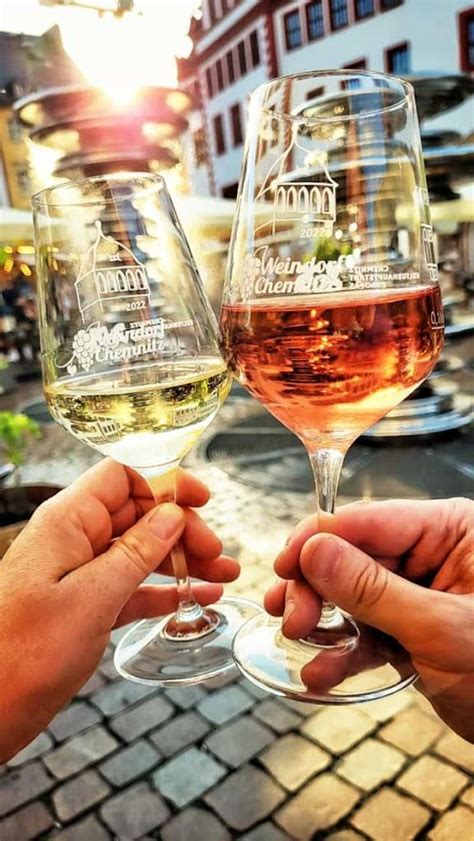 Weiß Rot und Rosé das Chemnitzer Weinfest in der Chemnitz City