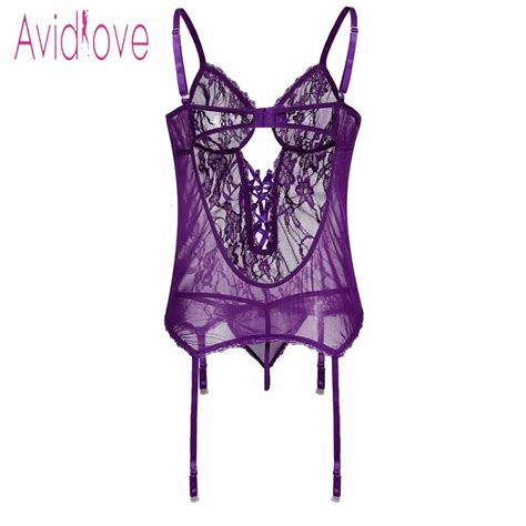 JUST FOR YOU Avidlove Plus Size Transparent Lingerie Sexy Erotic Hot