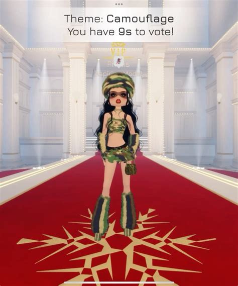 Dress To Impress Roblox Game Inspiration Camouflage Glamour Dress