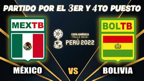 En Vivo M Xico Vs Bolivia Copa Am Rica De Talla Baja Van