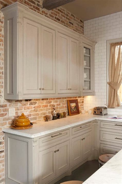 20 Whitewashed Brick Backsplash Kitchen The Urban Decor